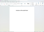 Initiation à Microsoft Word