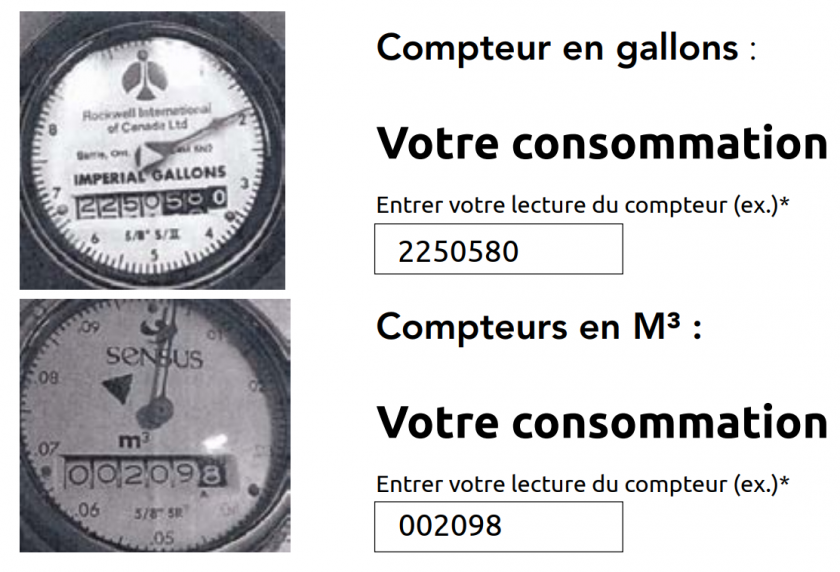 Transmettre vos données de consommation d'eau Ville de Repentigny