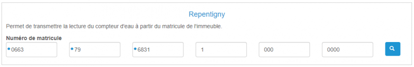Exemple de numéro de matricule