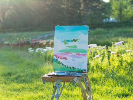 Peinture au jardin : formule libre
