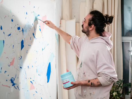 Peinture expressive avec Mephisto Bates