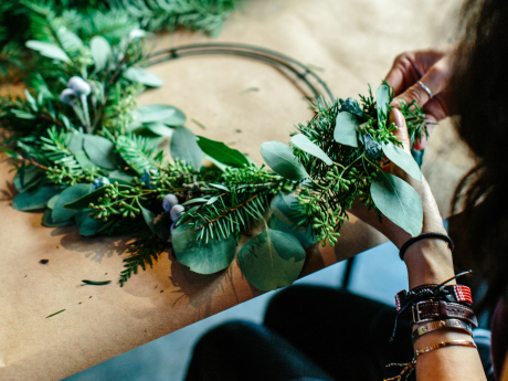 Apéros créatifs : Couronne festive