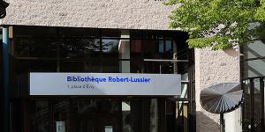 Façade de la bibliothèque Robert-Lussier